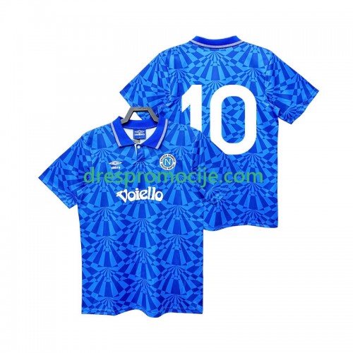 SSC Napoli 10 1991 1993 Dres Retro Domaći Kratkih Rukava SSC Napoli 10 1991 1993 Dres Retro Domaći Kratkih Rukava